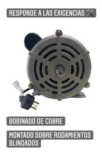 Weg Motor 3/4 Hp Para Hormigoneras Trompitos Mas Polea 4