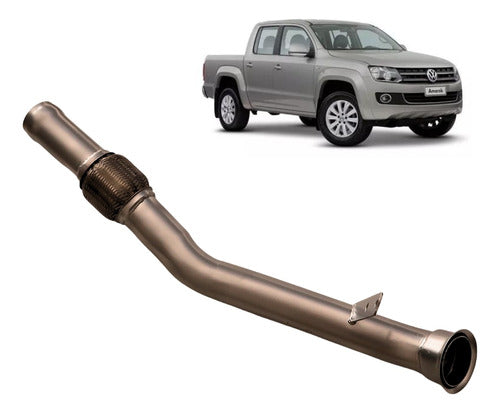 Downpipe Amarok 2.0 Tdi 180hp - Sin Dpf -  Bajada Turbo -fab 0