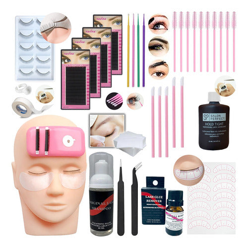 Lash Complete Eyelash Practice Kit with Mannequin 0