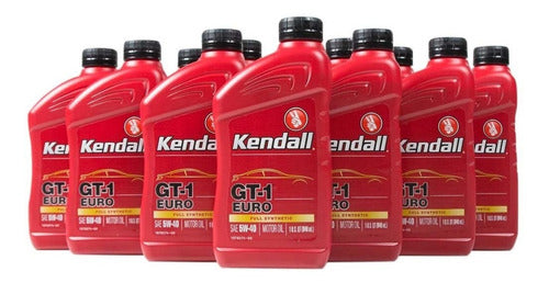 Aceite Kendall Gt-1 Euro 5w40 Full Sintetico Caja 12x1 Qt 0