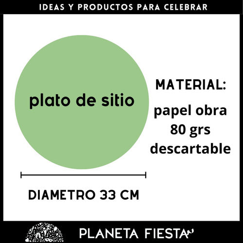 Planeta Fiesta Christmas Individual Table Plates Set of 20 Paper 3