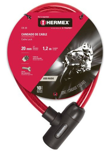 Hermex Cable Lock with Key 100cm CB-10 0