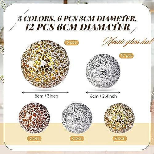 Umigy Decorative Orbs Set of 18 Balls 1