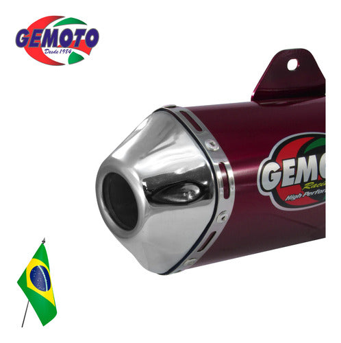 Gemoto Escape Pipe Termo Ovalado Rojo - GKMOTOS 4