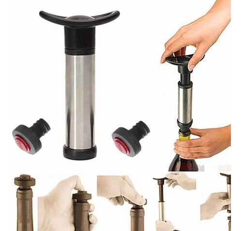 Home Love Vacuum Pump for Wine Aerator + 2 Sealing Stoppers 6