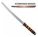 Espada Samurai Katana 70cm Com Fio Corte + Bainha Couro Zoro 3