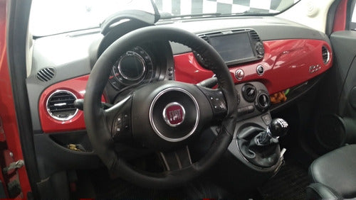 Luca Tiziano Cueros Leather Steering Wheel Cover for Fiat 500 1