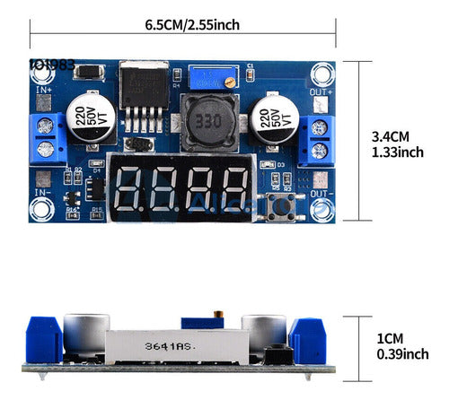 Regulador De Voltaje Step Down Con Display Digital 1