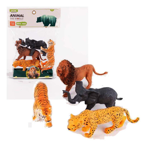 Animales De Juguete Didacticos Salvajes Playset Animal World 0