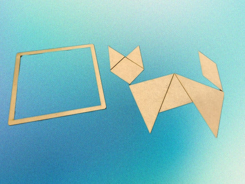 24 Tangram Mdf Fibrofacil Souvenir Niños /ideal Cole 2