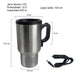 Nouvelle Cuisine Thermal Mug Stainless Steel 12V Car Charger Double Layer Lid Plastic Handle Ideal Gift Bz3 1