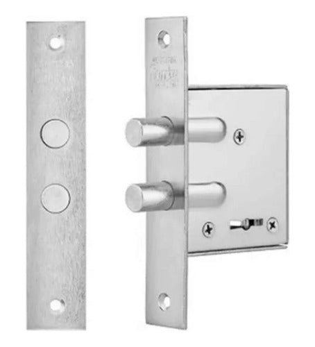 Candex 122 Medium Double Bolt Lock Zinc-Coated 0