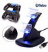 Soporte Cargador Dock Station Joystick Ps4 Doble U Play Febo 2