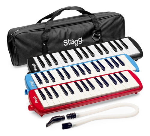 Stagg 32-Note Melodica + Case Hose Mouthpiece 0