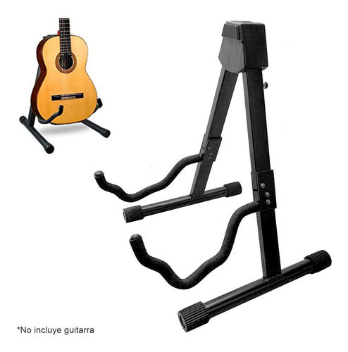 Soporte Plegable Piso Guitarra Bajo Acolchado 0