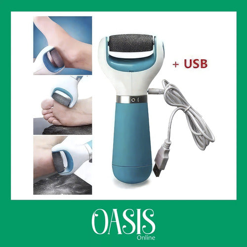 Oasis Wireless USB Foot Exfoliator + 3 Replacement Heads 4