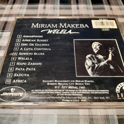 Miriam Makeba  - Welela  - Cd Importado Impecable Pata Pata 1