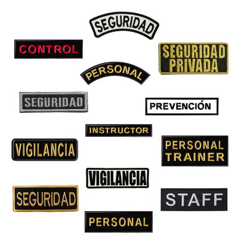 Parches Bordados Control Staff Personal Trainer Instructor 0