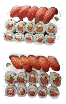 Bandejas De Sushi 15 Piezas De Salmon 2