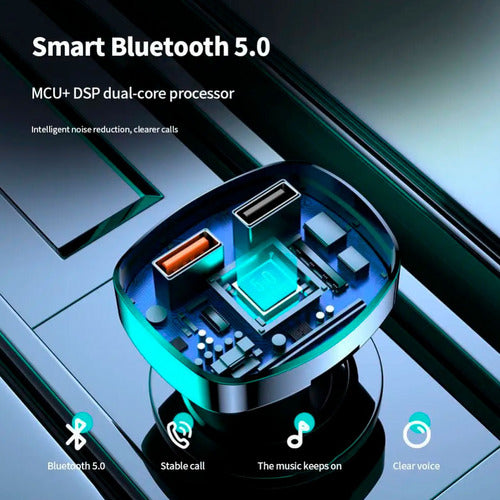 Bluetooth FM Transmitter Car USB Charger Multicolor Q7 7