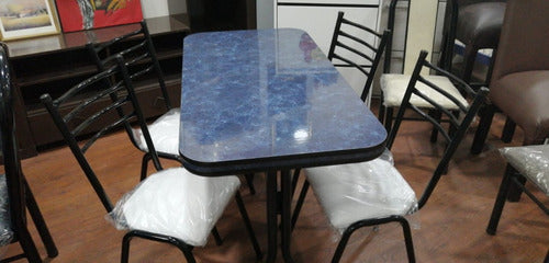 Dining Set with Steel Frame * Promo C * 4