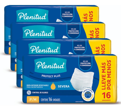 Plenitud Protect Plus Underwear Pack of 4 x 16 Units 4