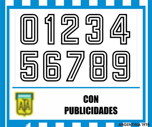 Vectors, Numbers. Compatible with Argentina 1978 0