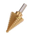 Titanium Coated Step Drill Bit Tool - Tri 3