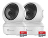 Ezviz WiFi Security Camera Kit X2 + 2 x 128GB SD Cards 0