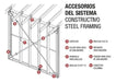 Cartela Perforada Steel Frame 200x200x0.9 Mm Niza Steel 1