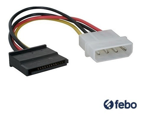 Cable Sata De Poder Alimentación Febo 2