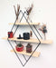 Cuarto Elemento Deco Organizer Shelf Diamond X 3 High in Iron and Wood 2