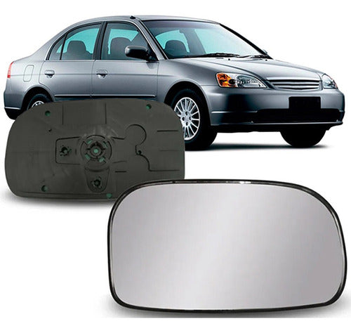 Par Lente Espelho Retrovisor Honda Civic 2002/2005 0