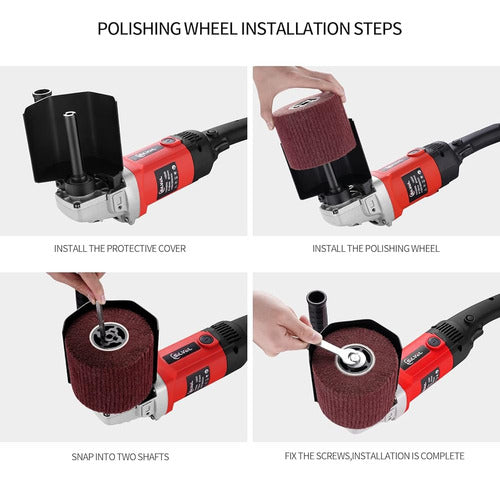 Silvel 1400W Polishing Machine, Handheld Electric Sander Kit 2