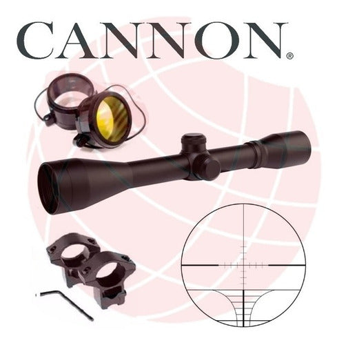Cannon NT 4x40 Telescopic Sight with 11mm Mounts - Reticle 4 - Air Rifle - Hunting - Sniper - Precision Shooting 1