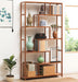 Carolinas Home Bamboo Shelf 100x25x175cm Mahogany Color 0