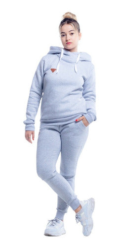 Women's Jogger and Hoodie Set in Fleece with Sherpa Lining Sizes S to XXL - Art. 15 11