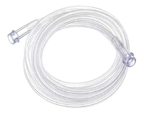 Adult Oxygen Nasal Cannula + 2m Extension + Blue Straight Connector 0