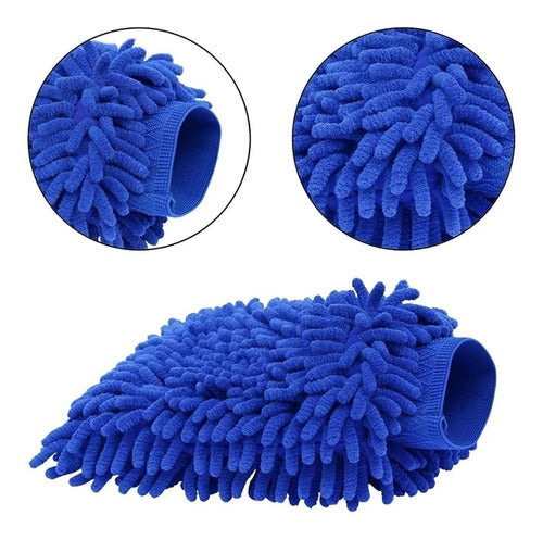 YQ Microfiber Sponge Glove for Car Cleaning 1