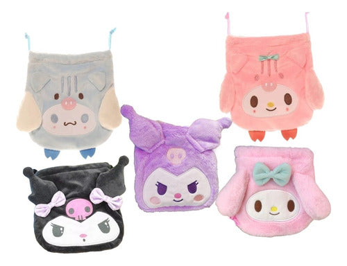 PELKONKIDSSS OFICIAL Bolsitas De Almacenamiento Sanrio Kuromi Melody Colegio 0