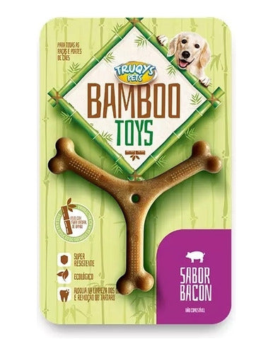 Osso Bamboo Toys Brinquedo Mordedor Para Cães Y Pequeno 0