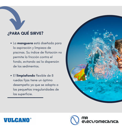 Vulcano Complete Pool Cleaning Kit Includes 12 Mts Hose 2