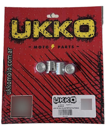 UKKO Kit 4 Tapas De Valvulas Aluminio Piston Para Rueda Auto Moto 1