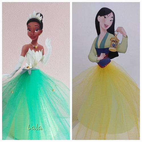 Princesas X 3 Unidades,  Adornos Para Torta, Centro De Mesa 5