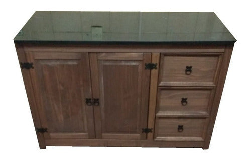 Kapan Under-Counter Wooden Cabinet + MDF Top 0