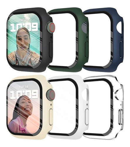 Funda C/protector Pantalla Apple Watch 6 5 4 Se 44mm Pack 6 0