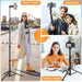 Nineigh Phone Tripod for iPhone, Aluminum Tripod Support 3