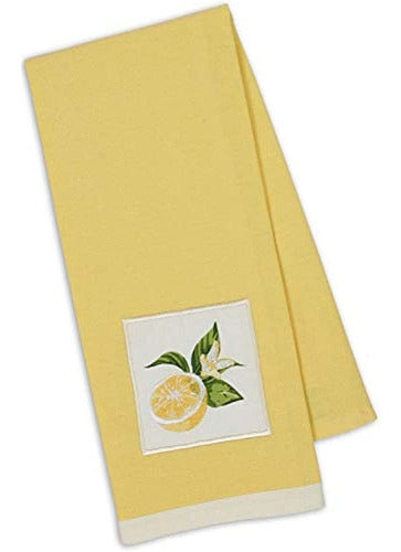 Toalla De Cocina Importada De Diseño - Rodajas De Limon Ad 0