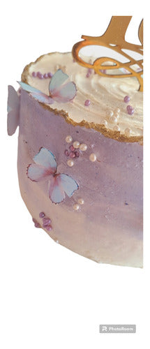Classic Butterflies 15-Year-Old 1-Layer Buttercreme Cake 2