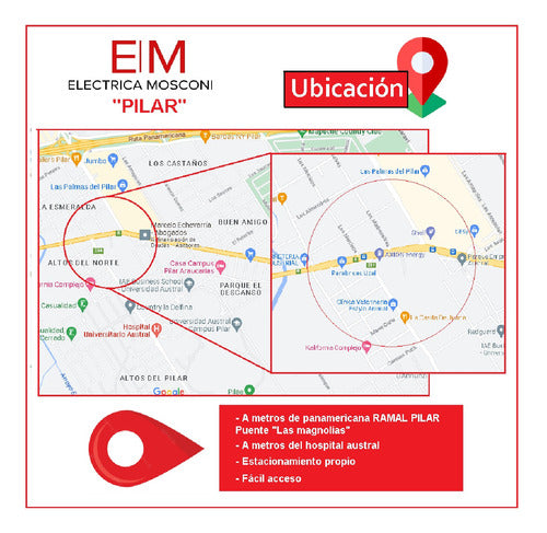 Fuinyter Aplique Luminaria Bidireccional Policarbonato Lente Optico 6